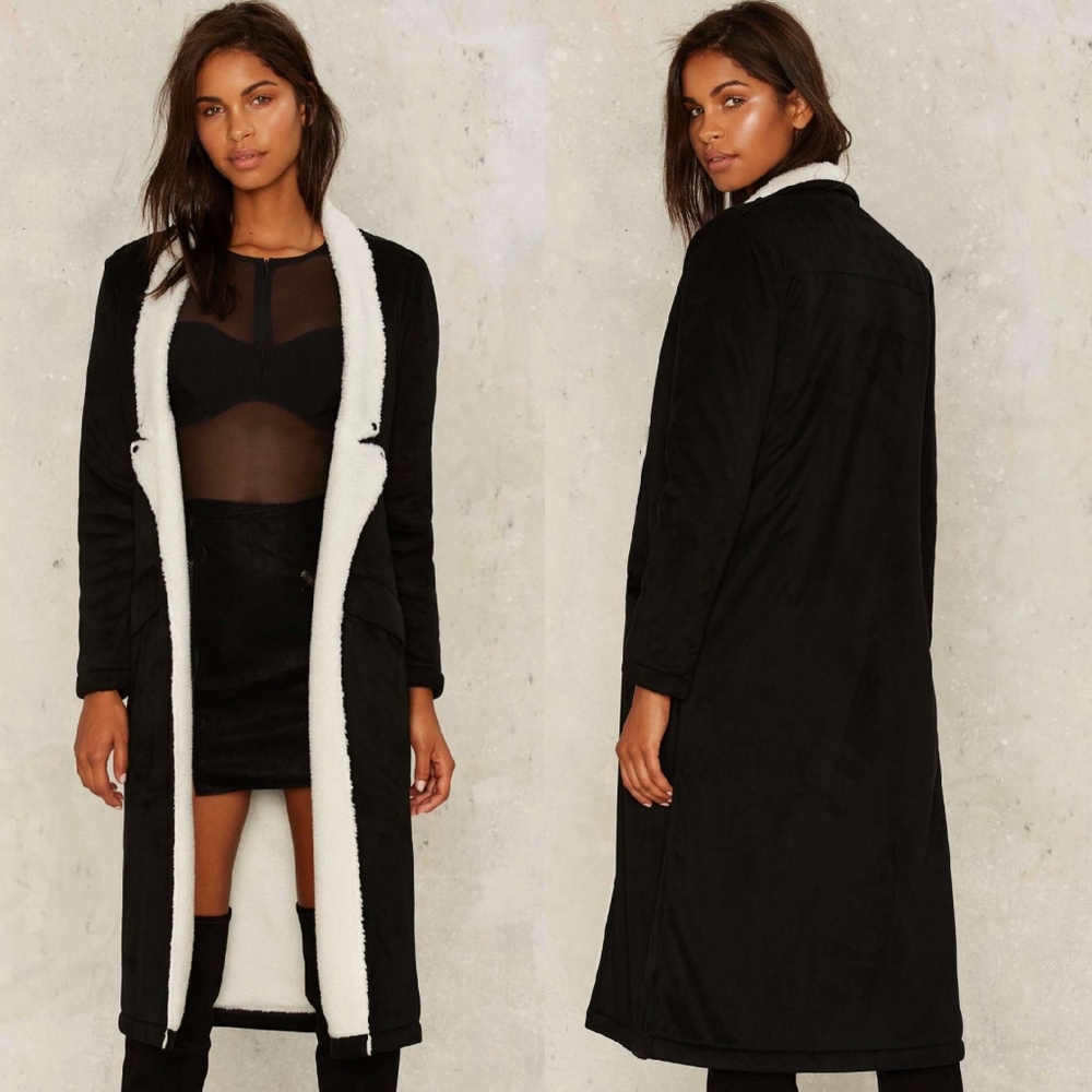 Nasty Gal Nightwalker Battalion Maxi Coat